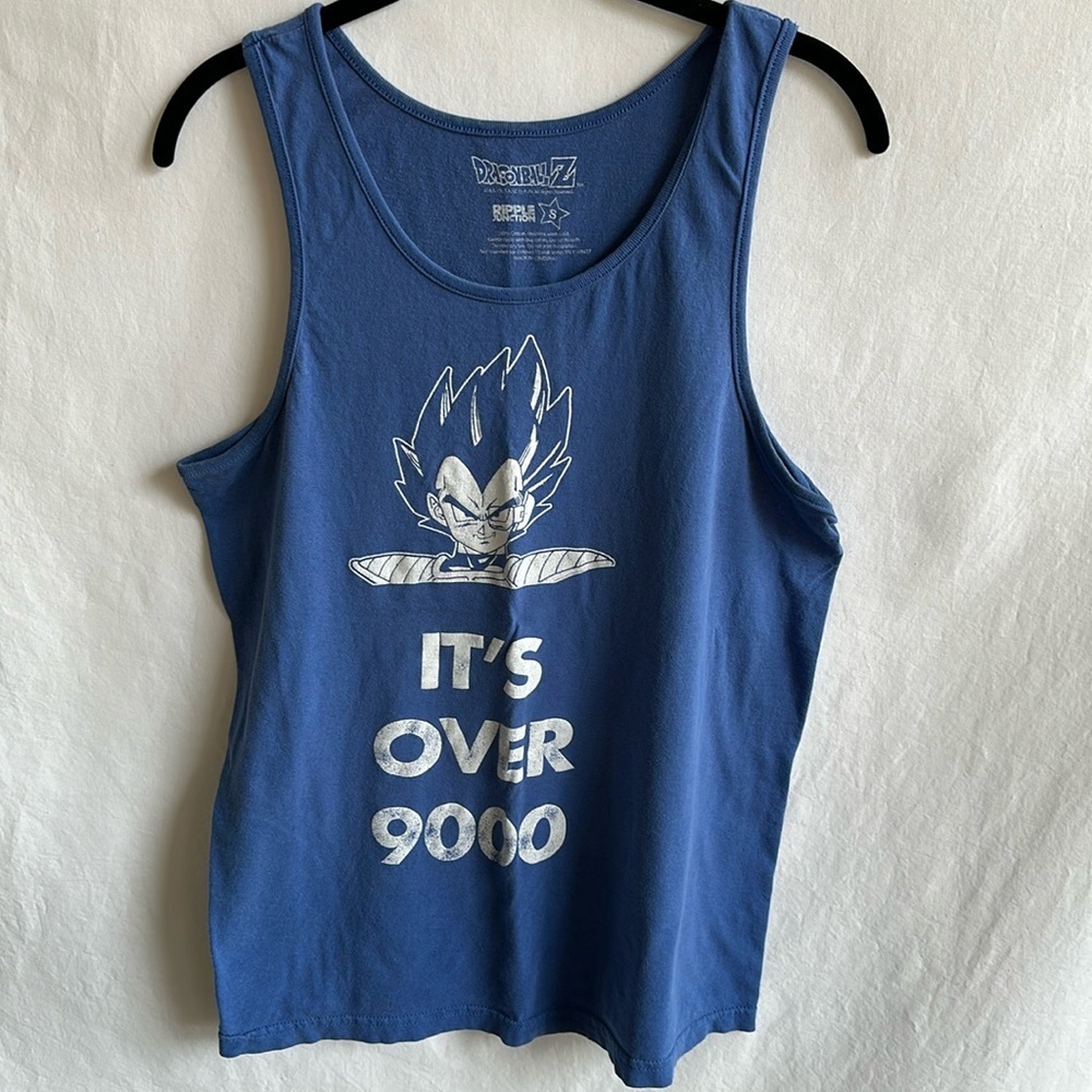 Dragon Ball Z “It’s Over 9000” sleeveless tank top, size S